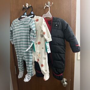 Multiple baby onesies Jordan and Carters